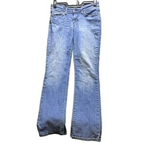 Levis Jeans Womens 8M (31x30) Blue Denim‎ Mid Rise Straight Whiskered Signature
